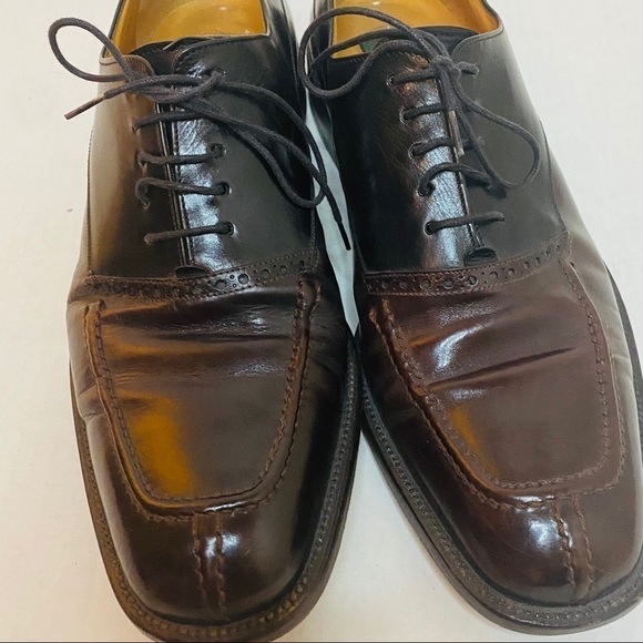 Avventura Two-Tone Oxford Dress Shoes Size:9 1/2 - Picture 2 of 8